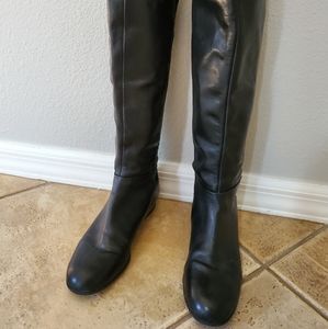 Enzo Angiolini Black Stretch Riding Boots Size 7